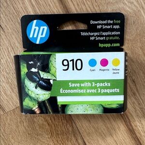 HP 910 Tri-Color Ink Pack- new never opened